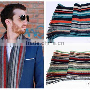Latest New Design Fashion Simple Plaid Warm Thicken Men Scarf,knit Scarf,classic Scarf photo-2