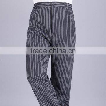 Unisex Work Uniform Wholesales Factory Cotton Baker Strpe Chef Uniform Pants