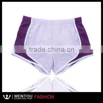 Fashion Monogrammed Seersucker Running Shorts photo-4