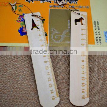 Korean Souvenir Stationery Wood Ruler With Pendant Craft photo-2