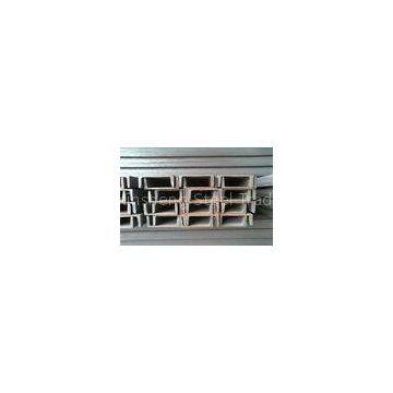Hot Rolled Long U Shaped Steel Channel , Mild Steel Channels 14# , 16# , 18#