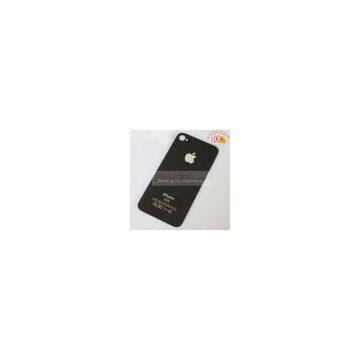 CP24009 Black Back Battery Cover Housing Glass For iPhone 4 4G