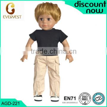 Short Blonde with style Girl promotional interaction toys lovely baby boy doll