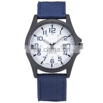 High Quality Canvas Nylon Strip With Calendar Men's Sport Miliatry Watch photo-4