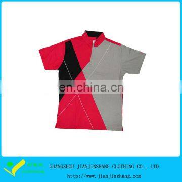 Zipped Top Quality Printed Patterns Short Sleeve Polo Shirts For Man