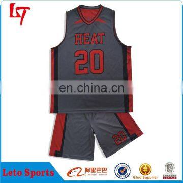 youth basketball team set basketball jogging suit polyester dry fit basketball uniform