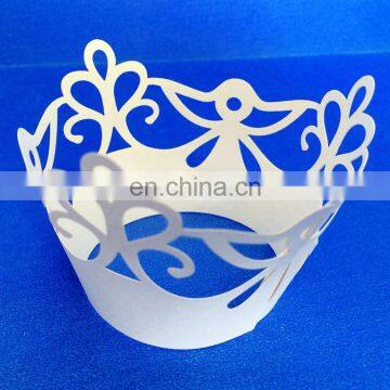 Beautiful Laser Cut cupcake wrappers birthday wedding party cake decoration favors