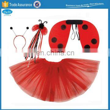 Wholesale Ladybug Wings Tutu Set Costume Party Dressup Ladybug Costume Set