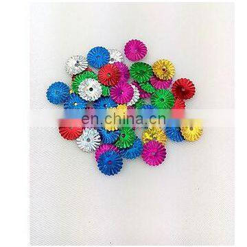 10mm Laser Sequins Middle Holes Chrysanthemum Shape Sequins For Sewing PVC Mix Colors DIY Sequin Sewing Materials