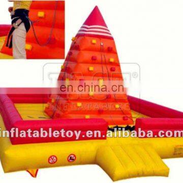 giant Inflatable climbing wall for adults/ outdoor inflatable rock walls sports games