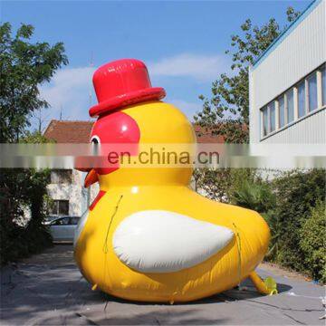 Outdoor Giant Advertising Airblowing Cartoon Characters Yellow Duck Toys Inflatable for Sale photo-3