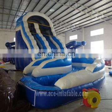 commercial grade inflatable water slide with pool