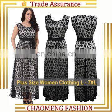 7001# Sleeveless Maternity Clothes Lady One Piece Long Maxi Evening Lace Dress Plus Size Women Clothing Wholesale Guangzhou