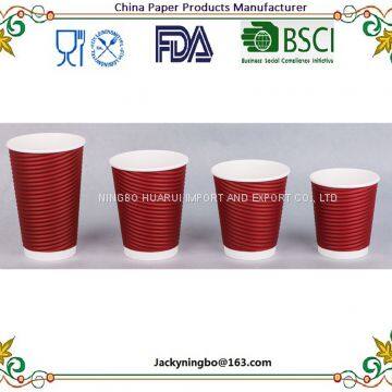 Disposable Paper Coffee Cups With Lids , To Go Coffee Cups , Party Favor Tablewares photo-4