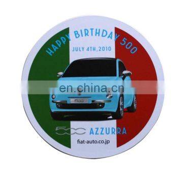 round car brand printed promo sticker magnets wholesale