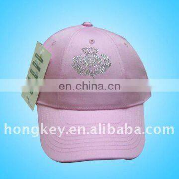 Rhinestone logo caps