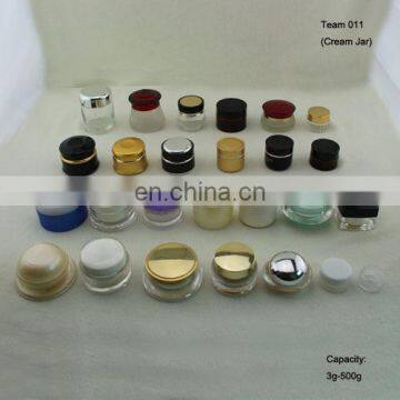 All kinds of cosmetic jar cream jar glass cream jar plastic cream jar aluminum cream jar