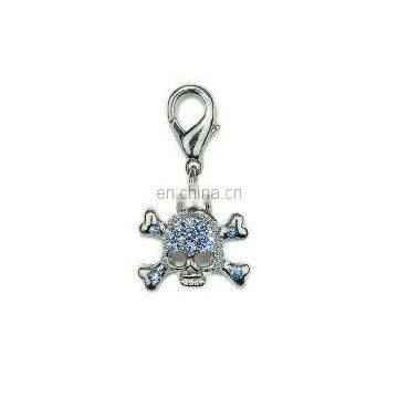 2010 fashion bone skull pet charm