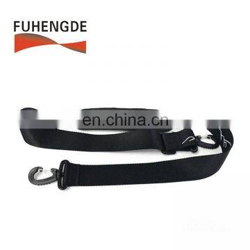 Detachable and Adjustable Black Padded Shoulder Straps With Logo Printing photo-2