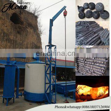 hoist lifting coconut shell charcoal carbonization furnace