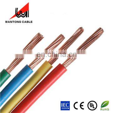 600V 1000V Low Voltage Copper Solid Conductor Type Building Wire