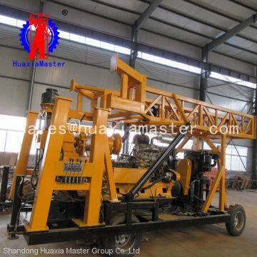 wheeled hydraulic core drilling rig XYX-44A from huaxia master large size deep hole geology drilling rig for sale