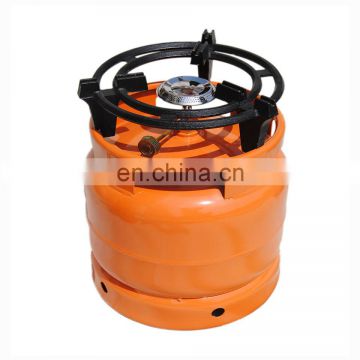 JG Nigeria Kenya Ghana Orange 6kg Portable LPG Gas Camping Cylinder