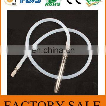 JG 10x16mm 11x17mm Transparent Silicone Hookah Hose With Glass Mouth Piece photo-3