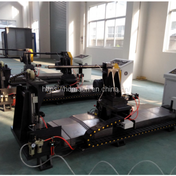 Drill pipe friction welding repair machine