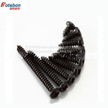 M3/M4/M5 Cross Recessed Truss Mushroom Head Tapping Screws Large Flat Round Black Screw Tornillos Parafuso Schroeven Vis DIN7981 photo-2