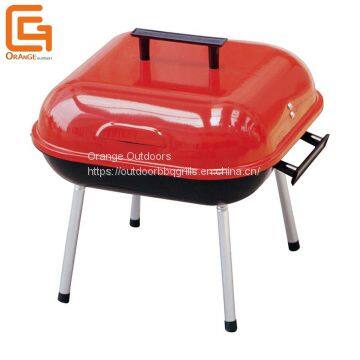 Outdoor Bbq Camping Square Hamburger Barbecue Grill Charcoal Portable Oven