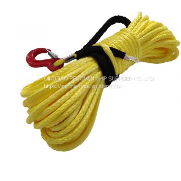 Recomen hjgh strength winch rope 12 mm anchor rope  uhmwpe winch l rope for sale