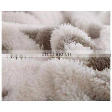 100% Polyester Sherpa Flannel Blanket Two Sides Brushed Cozy Fleece Throw photo-5