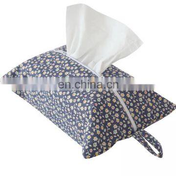 New products convenient hanging bagscute floral pattern tissue cloth box