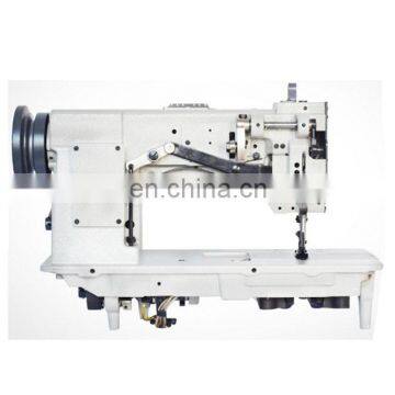 Double Needles Heavy Duty Lockstitch Flat Bed Industrial Sewing Machine for Leather photo-6