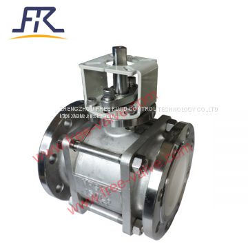 Wcb Ceramic Abrasion Resistant Flange Ball Valve for chemical industry or fly ash system in coal power station