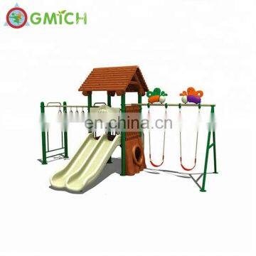 More Functional Cubby House Kids Swings Slide Sets With Slide for JMQ-G193F photo-7