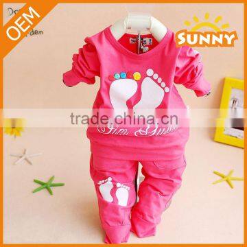 OEM Design Baby Girls Clothes Cotton Sport Clothes Baby Boys Clothing Set