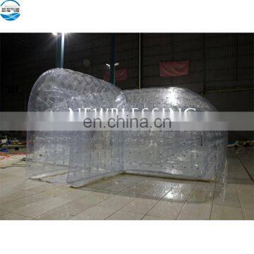 Big factory mobile blow up double inflatable bubble tent for camping and events