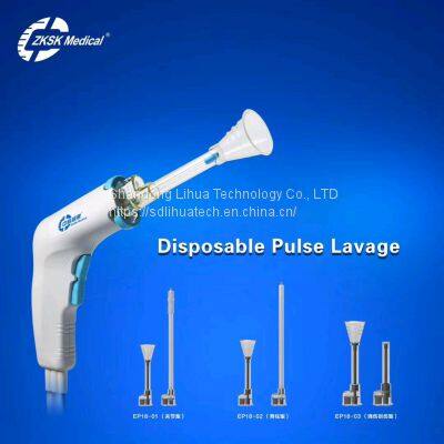 Disposable pulse lavage system