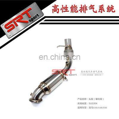 Steel Pipes for BMW 1 Series Powerful Exhaust Catback With Quad Double Tip photo-4