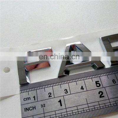 Customized ABS Chrome Letter Car Body Decoration Decal Car Emblem Badge Sticker