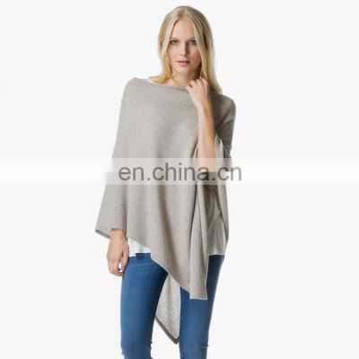 Ladies Pure Cashmere Wrap Ponchos for Women Winter Poncho and Scarf