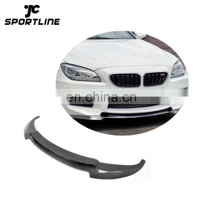 V Style Carbon Fiber Front Lip For BMW F06 F12 F13 M6 2014 UP