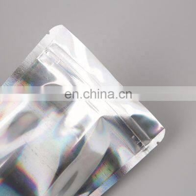 Custom Resealable Zip Lock Foil Aluminized Stand up Pouch With Bottom Gusset Plastic Packaging photo-5