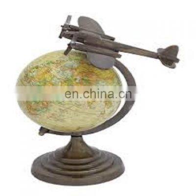 brass antique globe