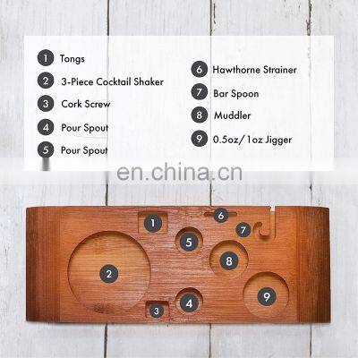 Best Reasonable Price Tools Logo Branded Bar Mixer Bartender Kit Cocktail Shaker Set photo-3