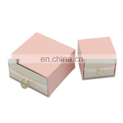 New Design Custom  Logo Luxury Hot Style  Fashion Jewelry Box Paper  Simple Ring  Jewelry Box