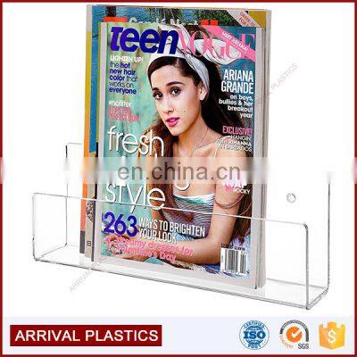 Clear Acrylic Wall Mounted Magazine & Brochure Display Rack photo-2