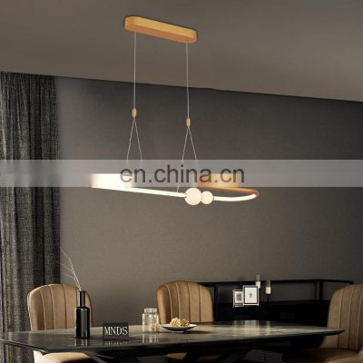 Promotional Sale Kitchen Dining Room Aluminum Black Gold Modern LED Decoration Chandelier Light